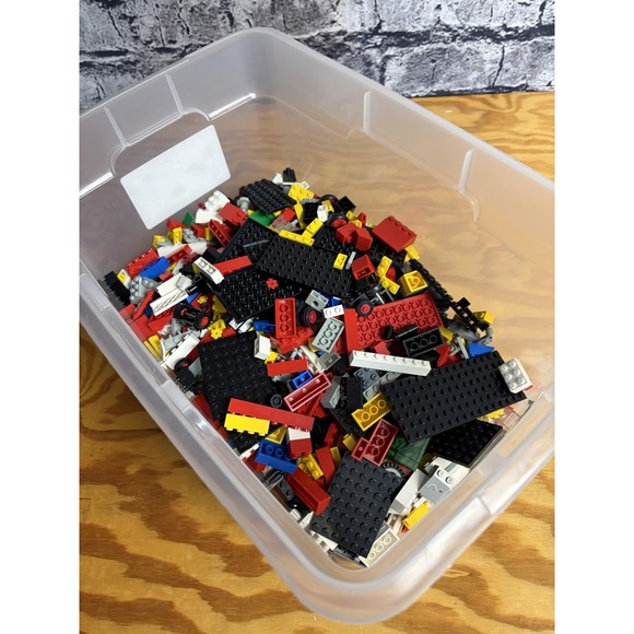 Vintage LEGO Bulk Lot Mixed Bricks Pieces Multicolor 4.13 lb Classic